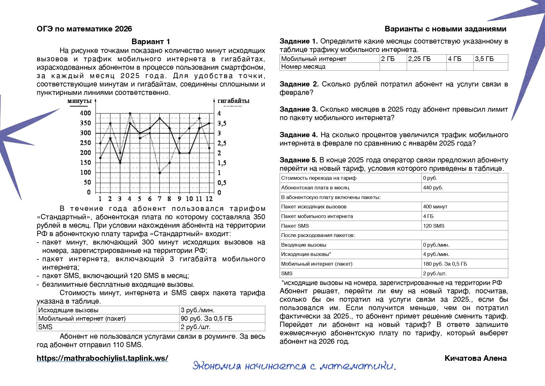 Пробники ОГЭ с новыми заданиями